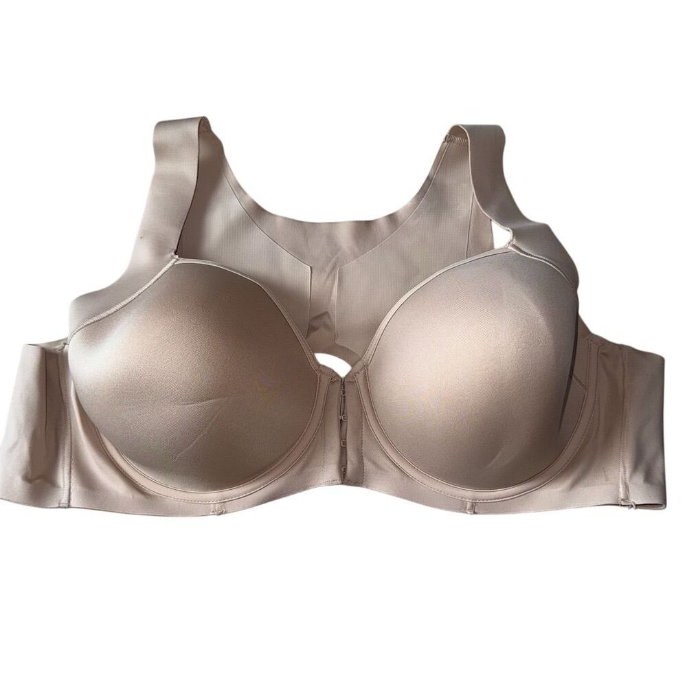 Bali Women's Underbust Bra 44C Beige Posture Support Front Close‎